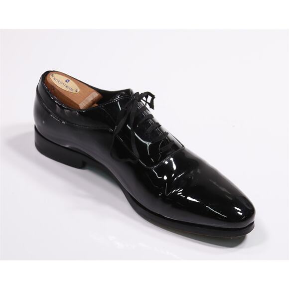 Suitsupply Black Patent Leather Tuxedo Formal Wedding Oxford Dress Shoes US 10 main image 6